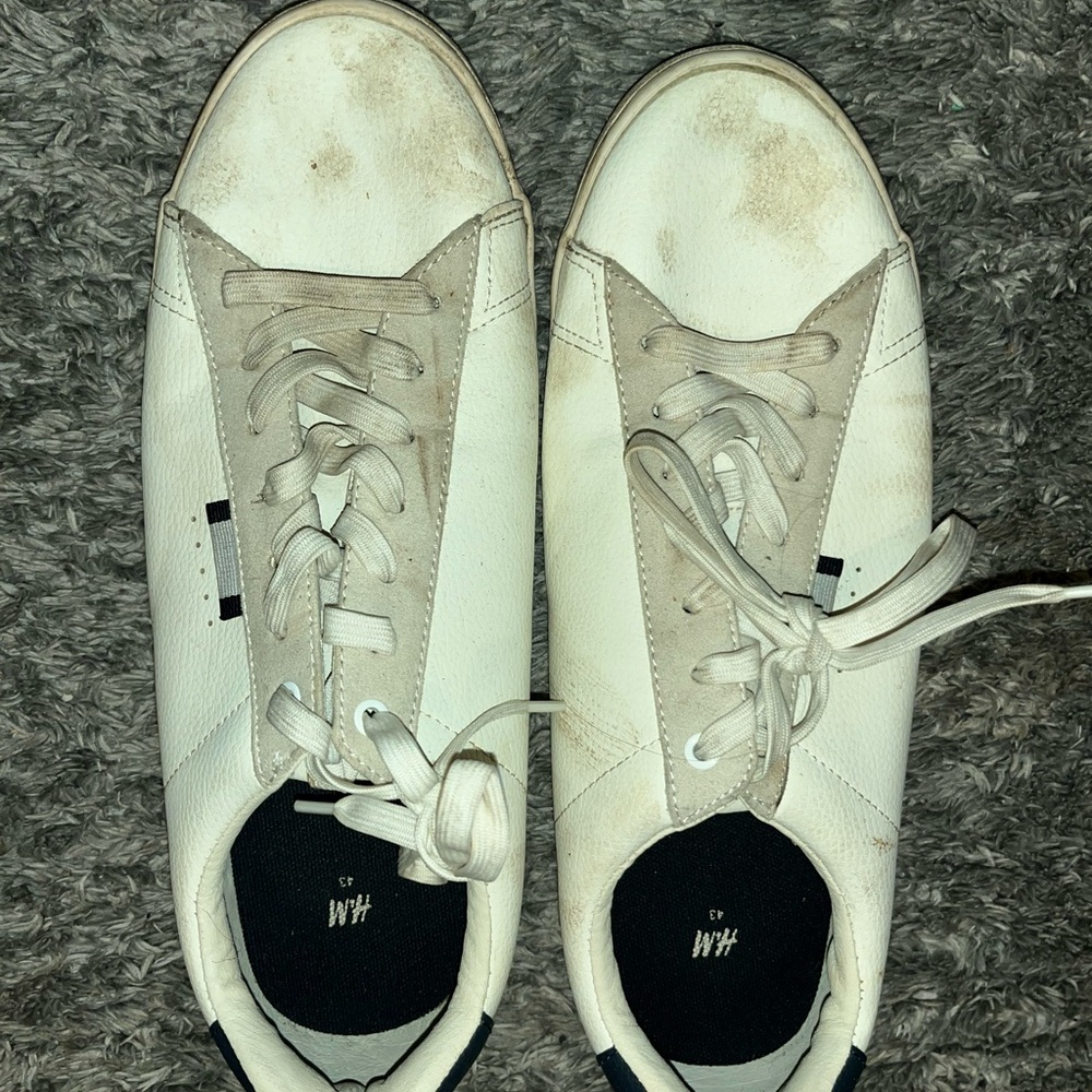 H&M White and Black Men's Sneakers